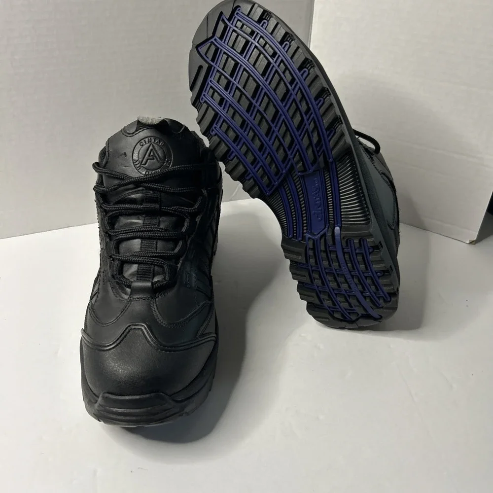 Cintas Work Shoes Men's 10 Wide Upper Leather Pil Resistant